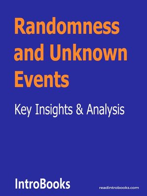 cover image of Randomness and Unknown Events
